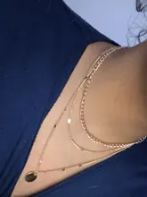 Collar vintage con cadena dorada para mujer, accesorios en capas para niña, ropa, regalos estéticos, colgante de moda 2021