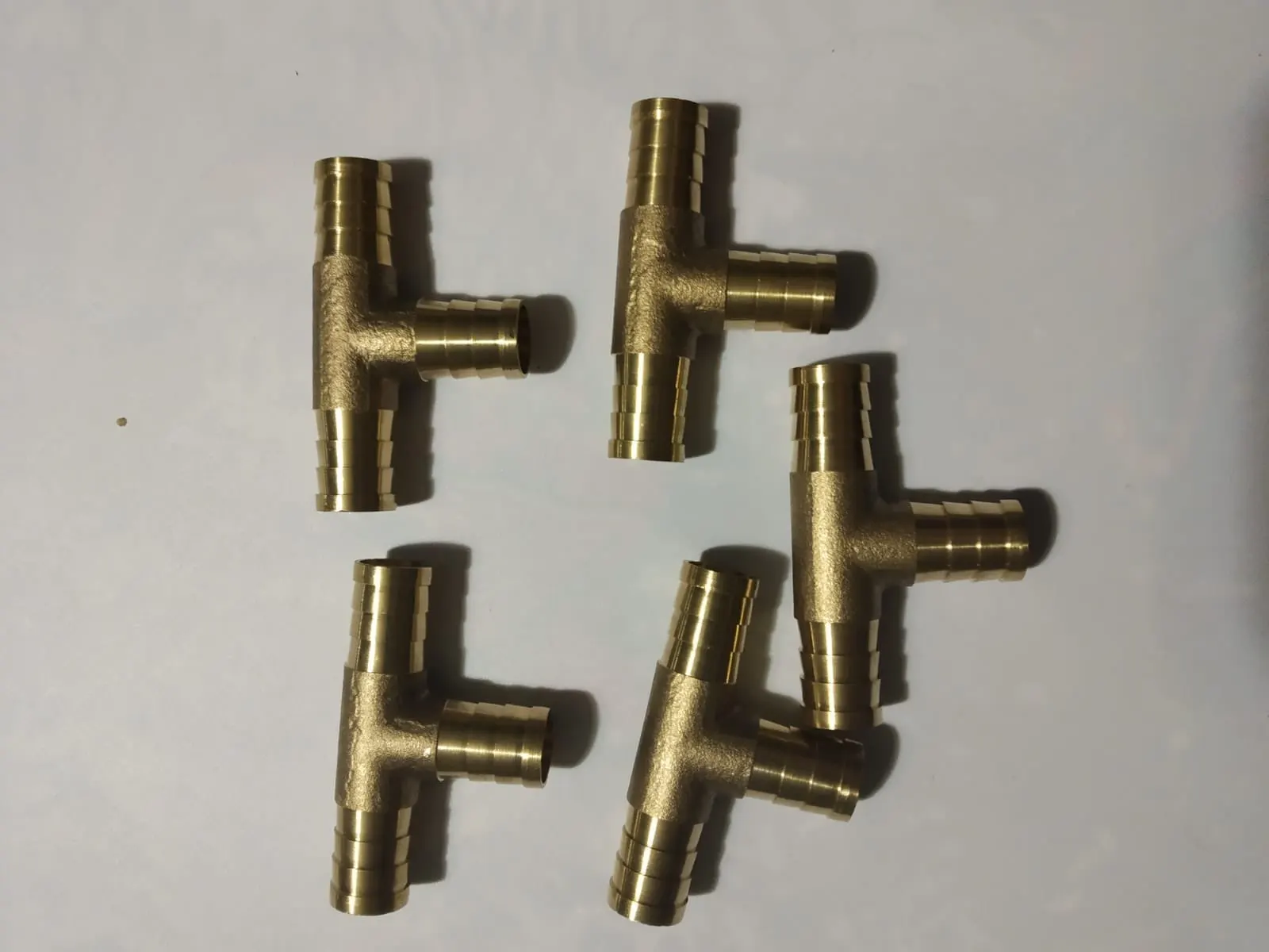 Jiaqi-cnnectors 8mm Hose Barb Tee 3-Way Brass Barbed Tube Pipe Hose Fitting Coupler Connector Adapter Jiaqi-cnnectors 8mm Hose Barb Tee 3-Way Brass Barbed Tube Pipe Hose Fitting Coupler Connector Adapter