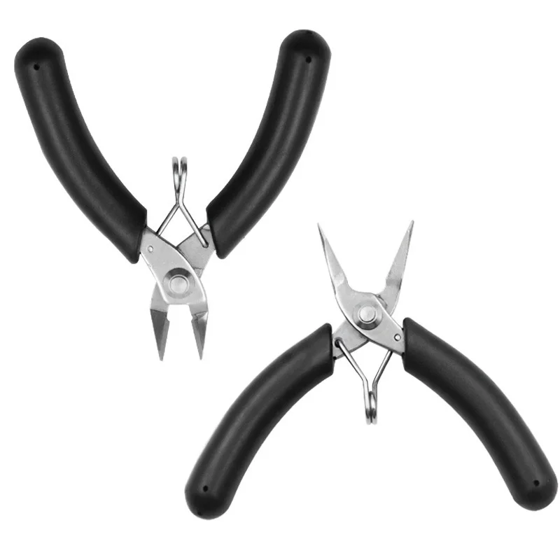 

Jewelry DIY Small Soft Electronic Cutting Plier Mini Bolt Cutter Wire Insulator Rubber Handle Hand Diagonal Cutting Pliers Tools