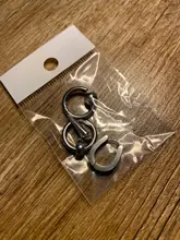 Pendientes de acero inoxidable para hombres y mujeres, aretes falsos, Punk, negros, sin perforación, estilo gótico, Hip Hop