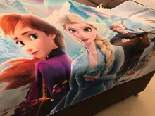 Figuras de Frozen 2 para niños, fondo de tela de 125x80CM de Disney, decoración de diseño de Fiesta Temática de cumpleaños