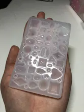 DIY espejo joyería cristal molde de resina epoxy amor geometría Luna variedad piedra preciosa colgante molde