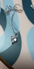 Plata de Ley 925 auténtica de joyería de cristal con forma de delfín para mujer, cadena con colgantes y collares, Gargantilla para mujer, regalo de fiesta de boda