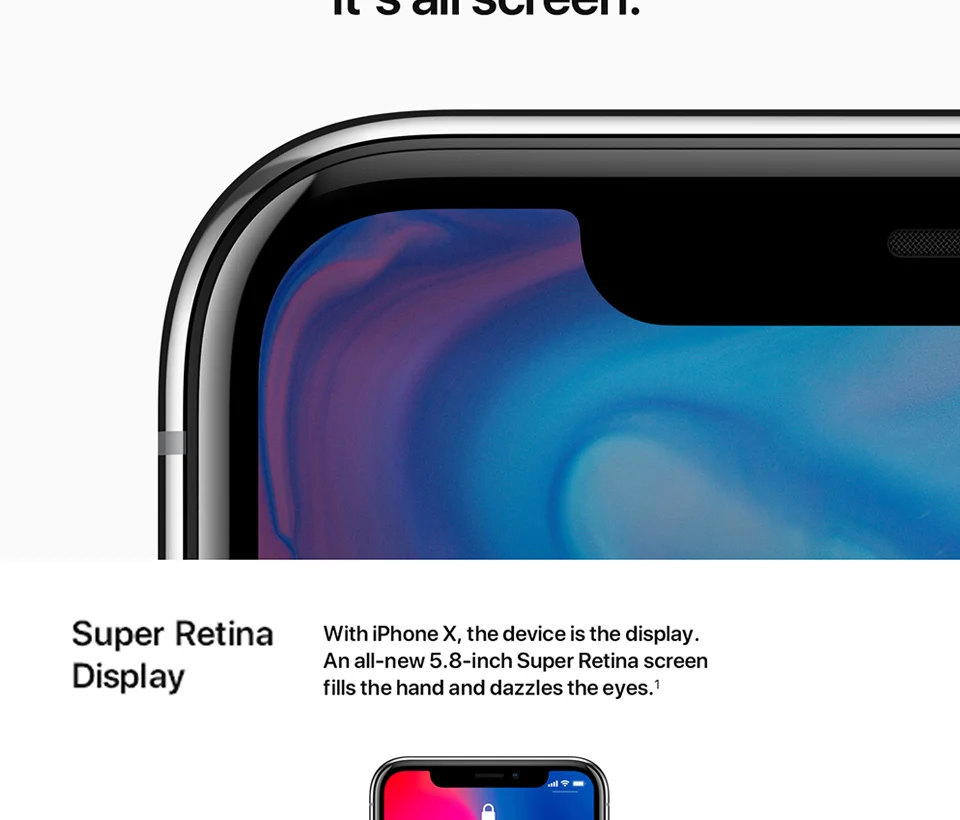 Original Unlocked Apple iPhone X Hexa Core 3GB RAM Smartphone 5.8\