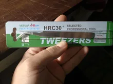 Vetus-Pinzas profesionales para pestañas, de acero inoxidable, antiestáticas, para extensión de pestañas postizas