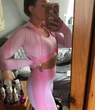 Sin las mujeres Yoga de Mujer Deporte trajes desgaste correr ropa de mujer ejercicio deporte Yoga traje de manga larga yoga ropa conjunto de yoga ropa deportiva mujer gym conjunto yoga ropa deporte mujer fitness