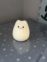 Ornaments Touch-Sensor Night-Lamp Desktop-Decor Baby Bedroom Battery/usb-Charge Silicone