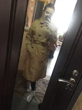 Vee Top-gabardina larga informal para mujer, prendas de vestir con doble botonadura, fajas a la moda, abrigo de oficina, elegante, diseño elegante, color sólido, 902229