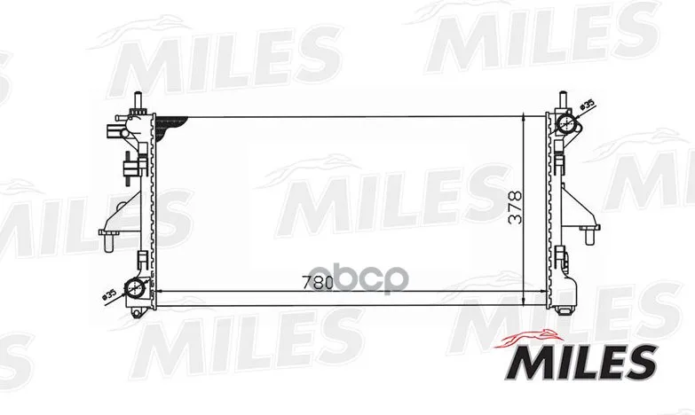 Радиатор Citroen Jumper / Peugeot Boxer 2.2hdi A/C 06- Miles Acrm033 Miles арт. ACRM033