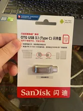 SanDisk-unidad Flash SDDDC4 Ultra Luxe, USB 3,1, 512 tipo GB, C, 256GB, Dual Pendrive, 128GB, 64GB, 32GB, Metal, tipo A, OTG