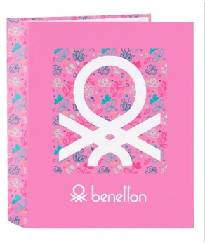 

WALLET BENETTON FOLIO 4 RINGS LOMO WIDE BUTTERFLIES 27X33X6 512053657