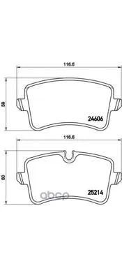 Колодки Тормозные Audi A6 11-/A7 10- Задние С Датч. Brembo P85119 Brembo арт. P85119