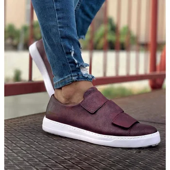 

Burgundy Color High Quality 100% Vegan Leather Men Casual Shoes. Shoe, Sneaker Shoe, Van Shoe, Air Shoe, Basket Shoe, Flip Shoe, Trainer Shoe, Chaussure, Laofer Shoe, Gel Shoe, Young Man Shoes, Chaussures de Jeunes Hom