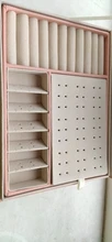 Caja de cuero para joyería de doble capa, caja de almacenamiento de ornamento para pendientes y pendientes, joyero grande multifunción, novedad