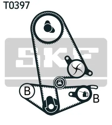 Рем.комплект ГРМ Honda Accord 1.8/2.0/2.3 98-02/2.2Vtec 94-97 SK