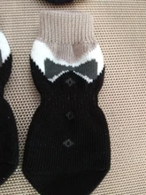 Calcetines para perros, calzado de invierno para perro, antideslizantes, de punto, para cachorros y gatos, botas gruesas y cálidas, 24 colores