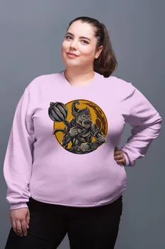 

Angemiel Wear Month Fighter Monkey Pink Women Sweatshirts