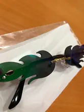 FORAUTO-Gafas de sol sin montura con llama de fuego, lentes para conducción, tendencia estrecha, estilo de calle, protección UV 400, a la moda