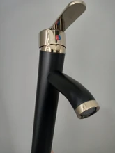 Basin Sink Faucet Mixers Mounted Deck Single-Hole-Tap Hot-Cold-Water-Tap Brass Bathroom