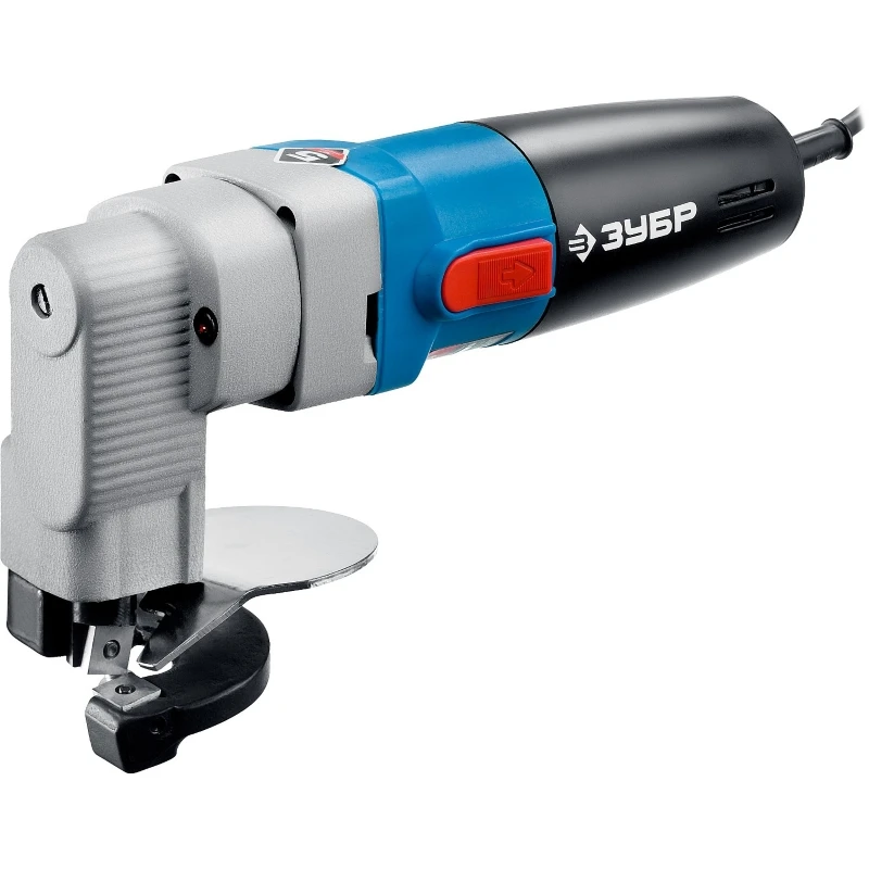 Ножницы по металлу электрические, ЗУБР Профессионал ЗНЛ-500, радиус поворота 40 мм, толщина листа до 2.5 мм, 1800 об/мин, кейс, 500 Вт