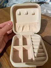 Caja de joyería para mujer, organizador de almacenamiento portátil, soporte para pendientes, cremallera, Estuche De Viaje de exhibición de joyas, 100x100x55mm