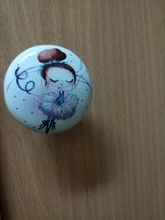 Door-Handle Wardrobe Ceramic Garden Kitchen Nordic-Style Rural Modern Round Brand YINZHURE