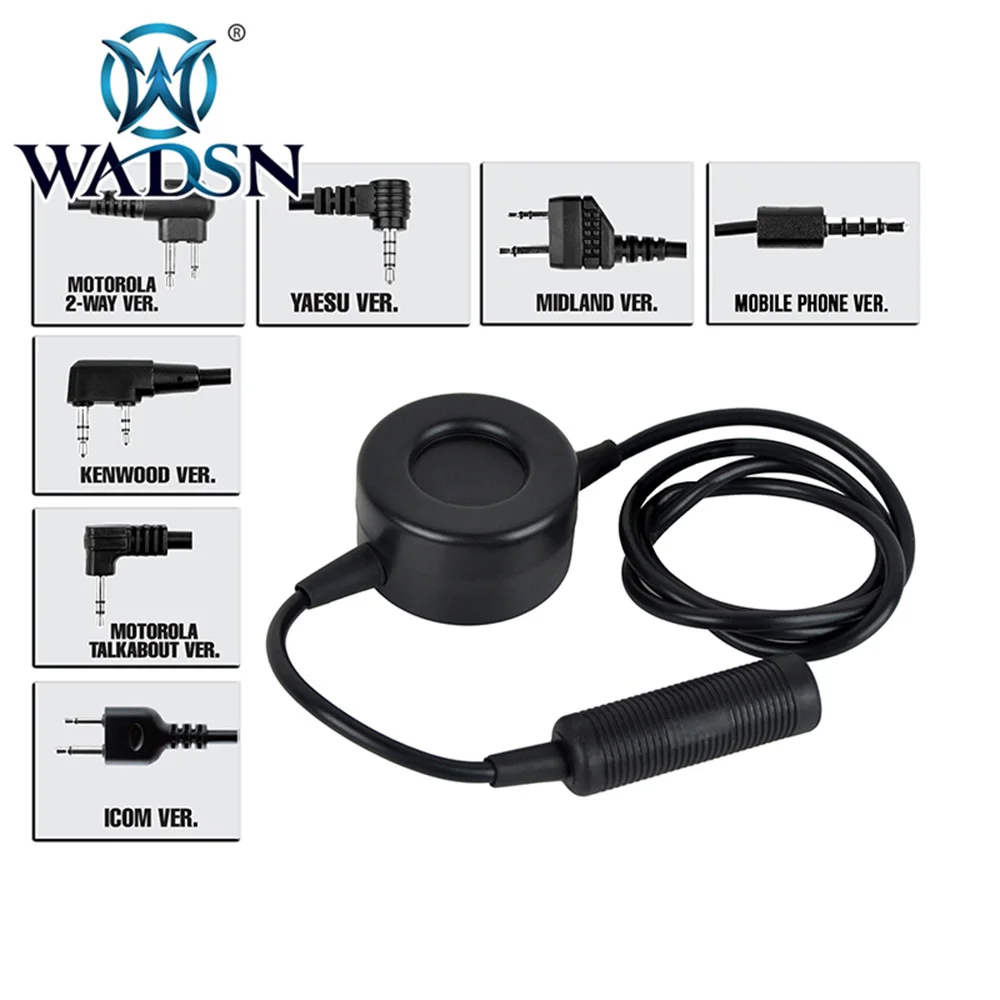 

WADSN TCI Tactical PTT Military Standard Version For COMTAC/MSA/TCA/TRI Softair Earphone Adaptor Airsoft Headset Accessories