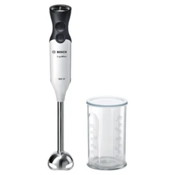 

BLENDER HAND MIXER BOSCH ERGOMIXX 800W - SELECTOR SPEED 12 LEVELS-PUSH TURBO - 4 BLADES-FOOT REMOVABLE-