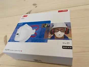 

10 x 3M Aura 9332+ FFP3 MADE in UK - EU stock - 3 day arrival with free DHL shipping