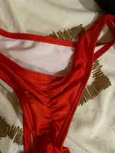 Bikini corto de corte clásico para mujer, traje de baño de dos piezas con corte clásico, con lazos laterales, Tanga brasileña, disponible en 5 tamaños