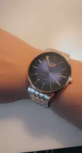 LIGE-Reloj de lujo con correa de acero dorado rosa para mujer, accesorio de pulsera resistente al agua, de marca superior