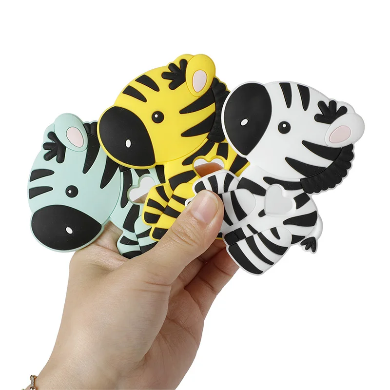 1Pc New Baby Silicone Teether BPA-Free Cartoon Bird Bee Baby Necklace Pendant Silicone Teether Baby Teeth Care Chewing Toy 4