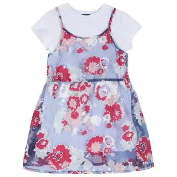 

Dress Chicco size 098 print flowers (blue-red)