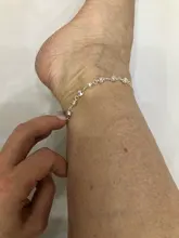 Es de cristal de moda tobilleras para mujer oro Color plata bohemio tobillera correa brazalete EN el pie de la pierna pulseras joyas de bohemia