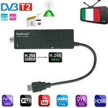 

Haohsat HD Digital DVB T2PRO TV Receiver Support H.265 HEVC 10Bit Terrestrial Receiver Support WIFI DVB-C Italy Russian TV Tuner