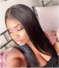 Puromi 13x1 4x1 medio de malla con división pelucas brasileñas no Remy pelucas de cabello humano T parte de encaje peluca 10-28 pulgadas Pre arrancado