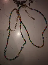 Collar de satélite multicapa con cuentas de arcoíris para mujer, joyería Bohemia hecha a mano, con personalidad