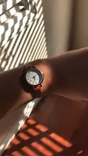 Reloj de pulsera pequeño Retro para mujer, cronógrafo marrón, de cuero, marca de moda, 2020, 1 ud.