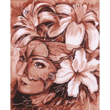 

1119 set for embroidery alisena 'mask in liliya', 24*29 cm