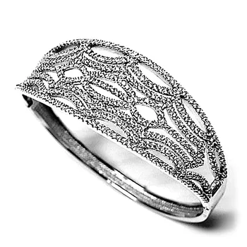 

Bracelet 925 Sterling silver m cubic zirconia rhodium plated [AB0925]