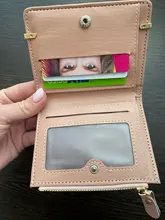 Cartera pequeña para mujer, monedero pequeño, billetera pequeña con broche para tarjeta de mujer