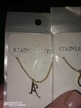 DOTIFI para las mujeres A-Z alfabeto carta colgante collares personalización collar de acero inoxidable Glamour joyas
