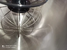 Tazón de acero inoxidable con motor de 4,5l CC, mezclador planetario silencioso, soporte de alimentos de 6 velocidades para cocina, mezclador de crema, batidor de huevos, batidora de masa