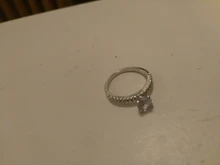 De alta calidad de Color de plata diamantes de imitación incrustaciones anillos para mujer anillo de boda regalo compromiso para mujeres envío gratuito