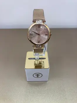 

Gold Plated Candy Pink Stylish Luxury Women's Wristwatch Gold Plated Women's Wristwatch