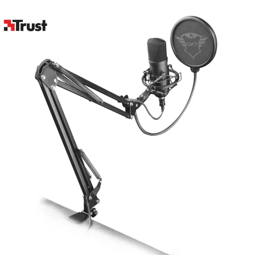Игровой стрим микрофон 22400 Trust GXT 252+ EMITA PLUS паук стойка защита USB