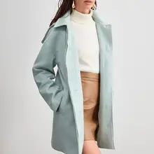 Trendyol шерстяное пальто на пуговицах с капюшоном TWOAW20KB0221