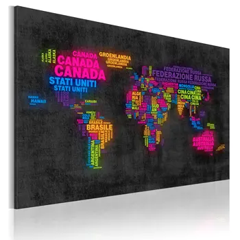 

Table-world map in Italian-90x60