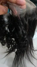 100% de cabello humano 4x4 con cierre de encaje, muestra de cabello brasileño, Remy, ondulado profundo, corto de 10 pulgadas
