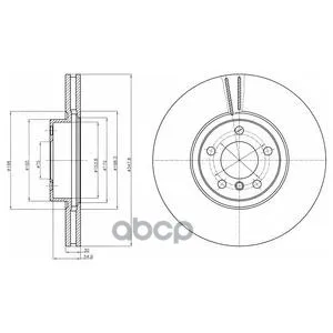 Диск Тормозной(1шт В Уп) Bg9063c Delphi арт. BG9063C